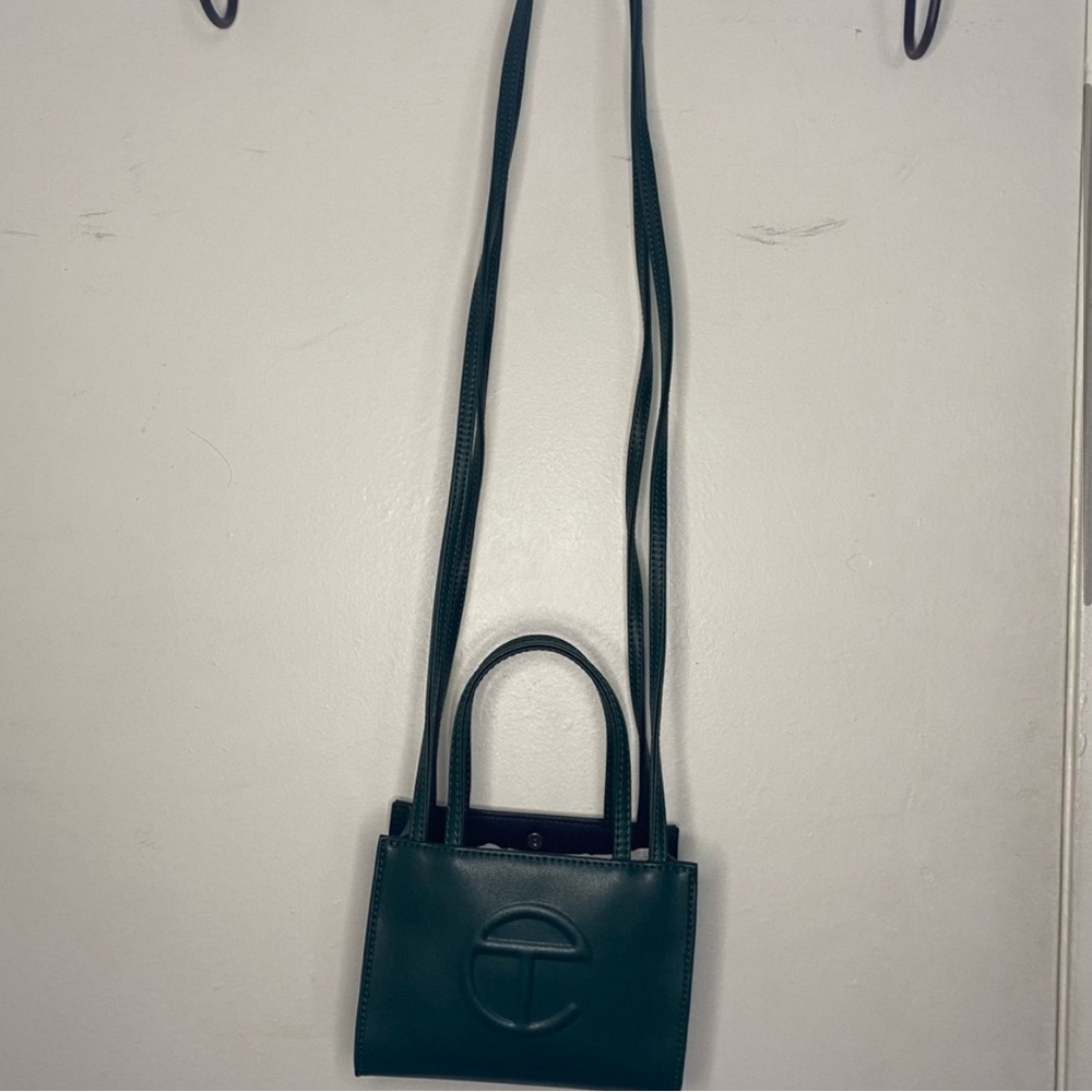 Telfar Small Shopping Bag in Dark Olive